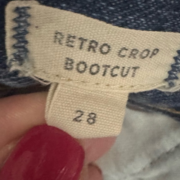 Madewell Retro Crop Bootcut Jeans Size 28 - Picture 4 of 5